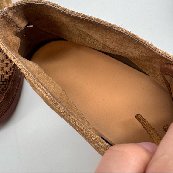 UGG Men’s Brown Pattern Suede Sherpa Lined Lace Up Booties Size 9.5 - Picture 3 of 6